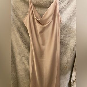 Light pink silk dress from pink lily